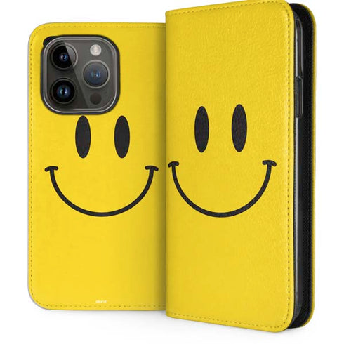 Happy Face iPhone 15 Pro Folio Case
